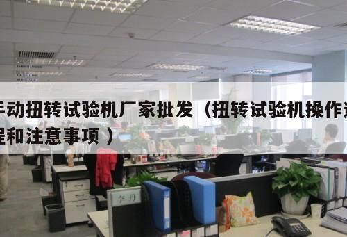 手動扭轉(zhuǎn)試驗機廠家批發(fā)（扭轉(zhuǎn)試驗機操作過程和注意事項 ）