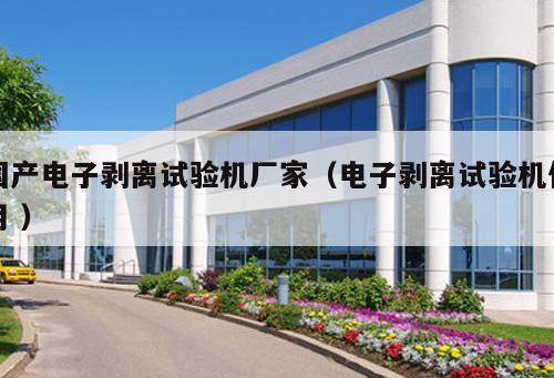 國產電子剝離試驗機廠家（電子剝離試驗機使用 ）